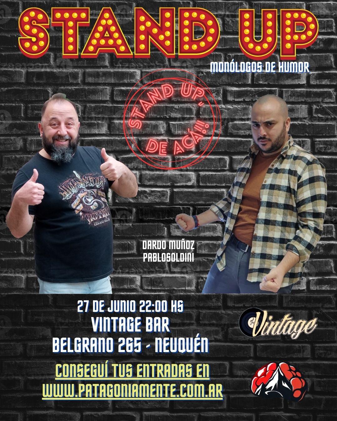 Stand Up, de Acá!! en Vintage Neuquén